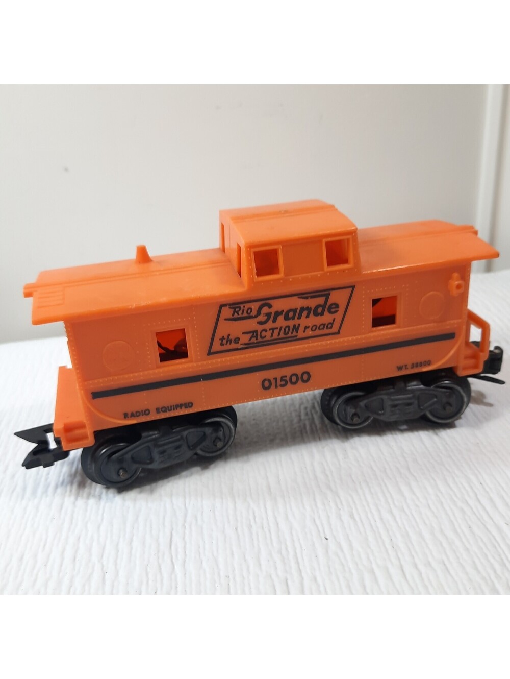 Marx Trains Rio Grande The Action Road Short Stack Caboose 01500 Orange Plastic